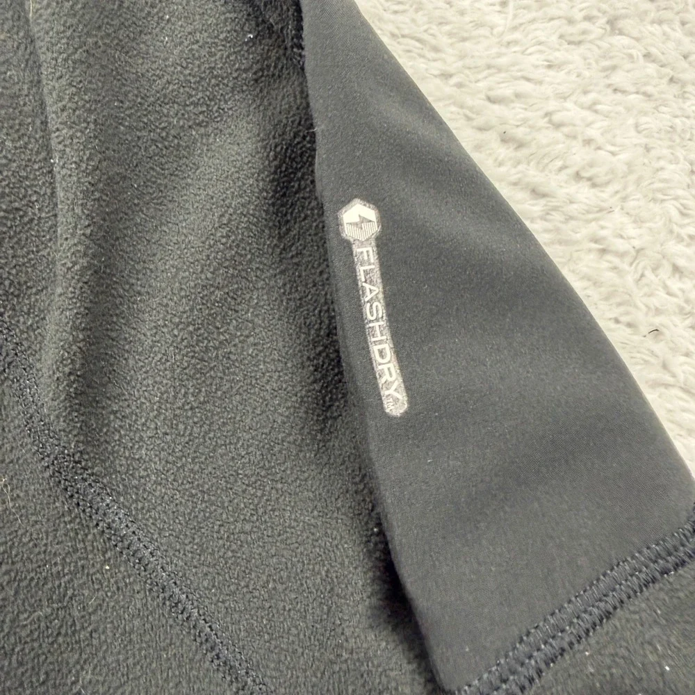 The North Face Mens‎ XL Black FlashDry Quarter Zip Fleece Pullover Jacket